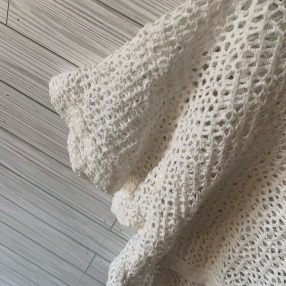 UC collections vintage cover up shirt see thru crop top - Picture 4 of 6